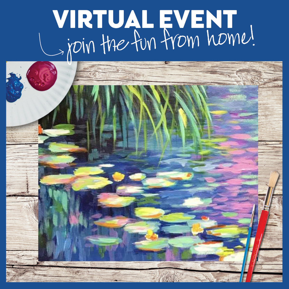 LIVE INTERACTIVE VIRTUAL CLASS - PAINTING KIT INCLUDED